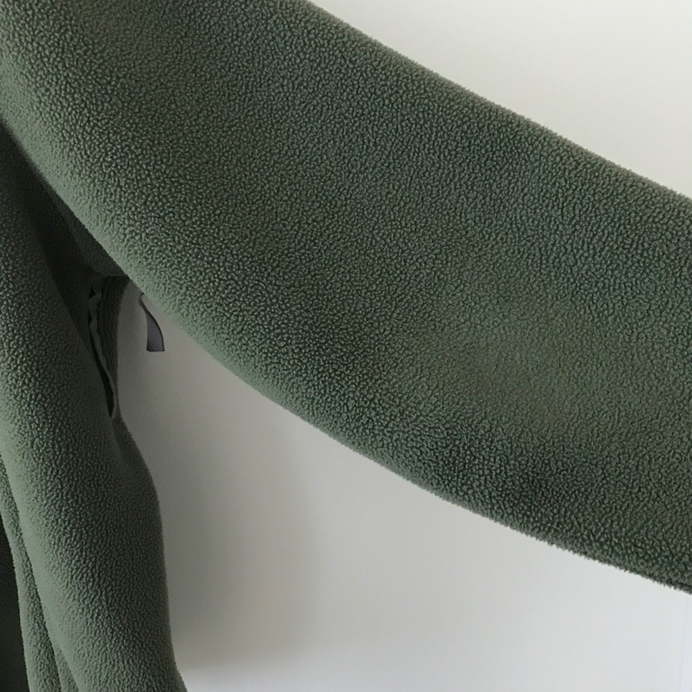Lands End Green & Gray Zip Up Fleece Jacket - Picture 12 of 16